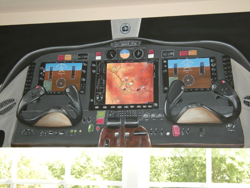 Airplane Cockpit for Boy's Room