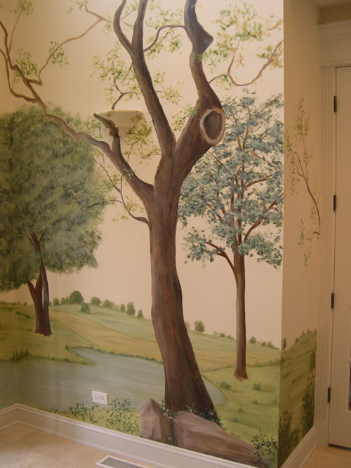 Painted Trees - Painted Tree Mural