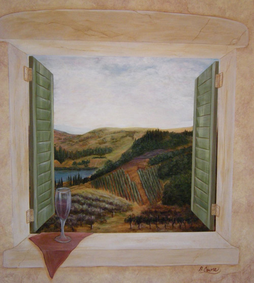 View of Vineyard Mural