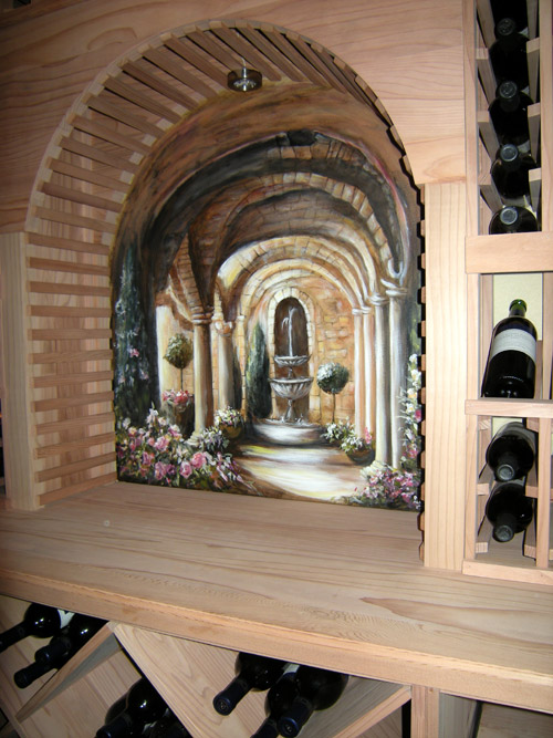 Model Home Wine Cellar Artwork